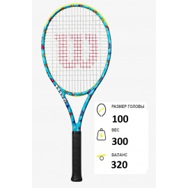 Теннисная ракетка Wilson Ultra 100 V4 BRITTO HEARTS 
